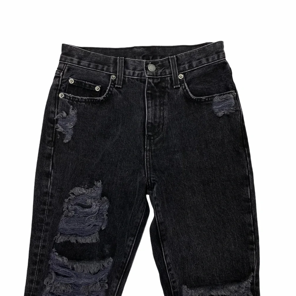 CARMAR Black Destroyed High Rise Jeans